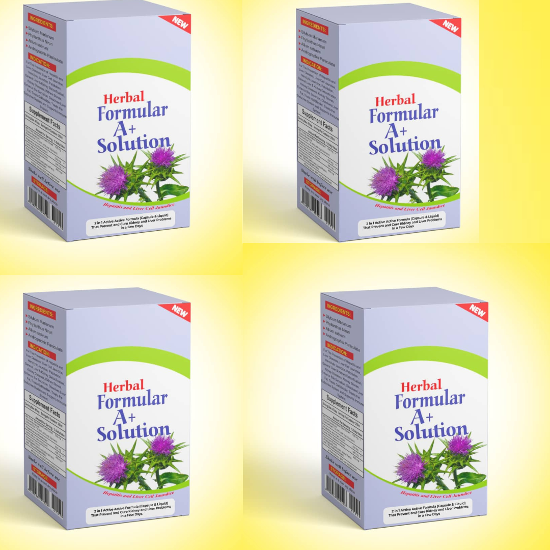 4 PACKS OF KIDNEY FORMULA (RECOMMENDED DOSAGE + 1 BOTTLE OF FREE IMMUNE BOOSTER) - NGN 47,000